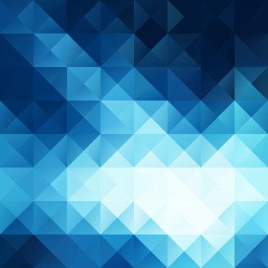 Mavi parlak mozaik renkli, yaratıcı tasarım şablonları