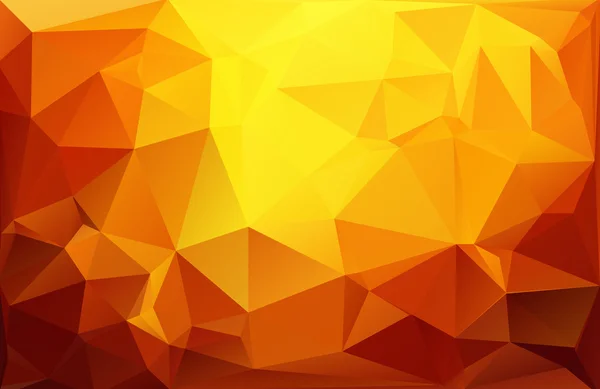 Orange månghörnigt mosaik bakgrund, kreativ designmallar — Stock vektor