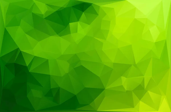 Fondo de mosaico poligonal verde, plantillas de diseño creativo — Vector de stock