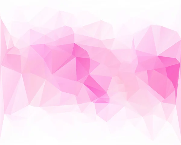 Fondo de mosaico poligonal rosa, plantillas de diseño creativo — Vector de stock