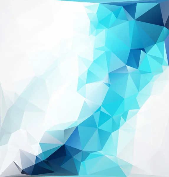 Modrá polygonální mozaika pozadí, tvůrčí design šablony — Stockový vektor