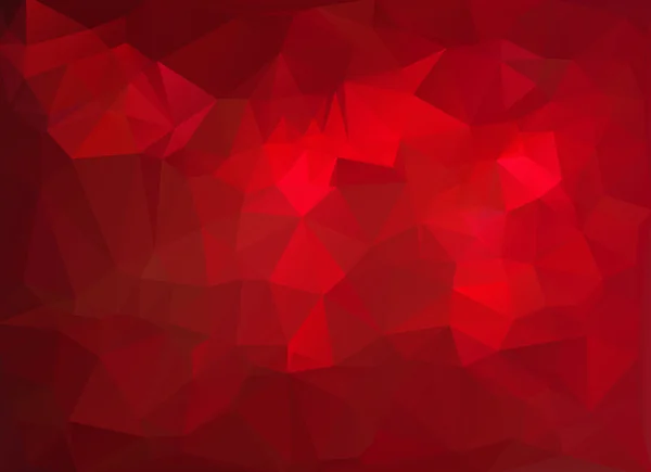 Fondo de mosaico poligonal rojo, plantillas de diseño creativo — Vector de stock