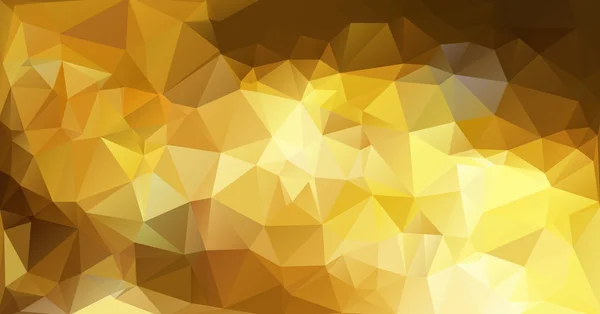 Жовтий багатокутний мозаїчний фон, шаблони творчого дизайну — стоковий вектор