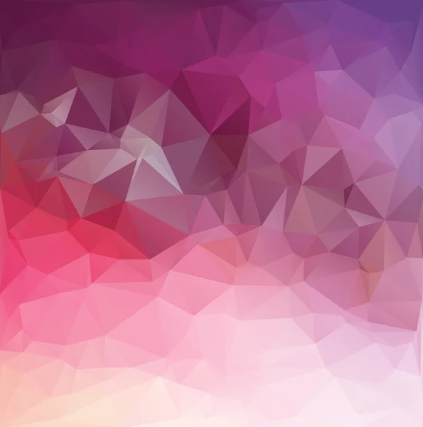 Růžové polygonální mozaiky pozadí, Creative Design šablony — Stockový vektor