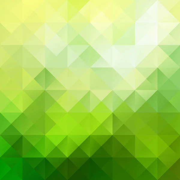 Fundo de mosaico brilhante verde, modelos de design criativo — Vetor de Stock