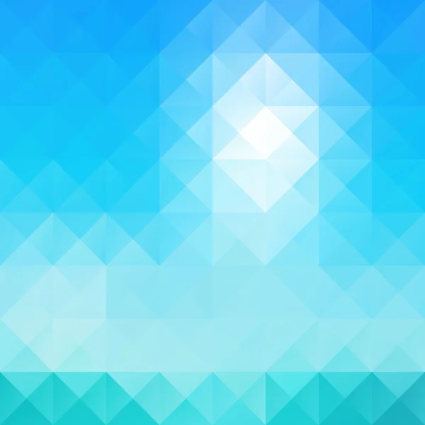 Fondo azul blanco brillante mosaico, plantillas de diseño creativo — Vector de stock