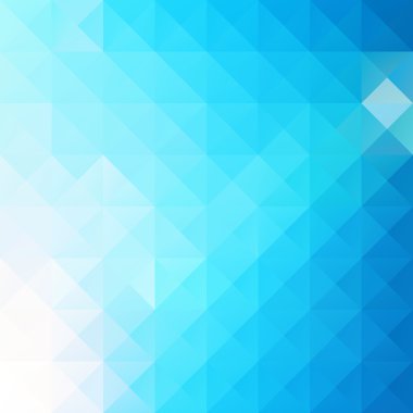 Mavi parlak mozaik renkli, yaratıcı tasarım şablonları