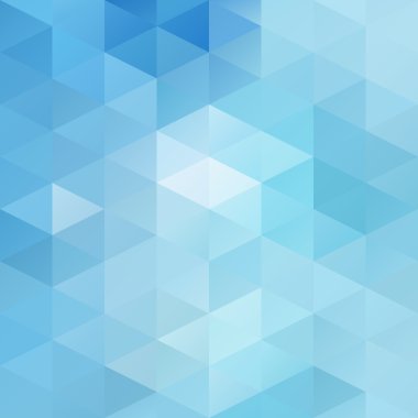 Mavi parlak mozaik renkli, yaratıcı tasarım şablonları