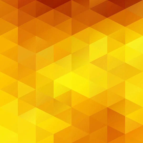 Yellow Grid Mosaic Background, Creative Design Templates — Stock Vector