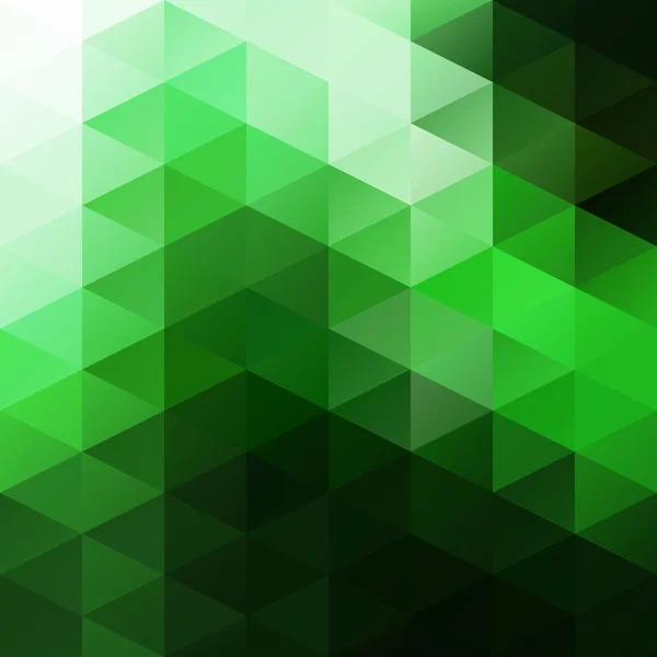 Green Grid Mosaic Background, Creative Design Templates — Stock Vector