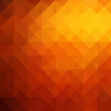 Turuncu Izgara Mozaik Arkaplan, Yaratıcı Tasarım Şablonları