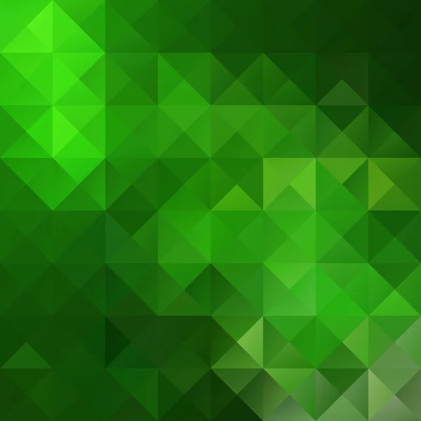 Green Grid Mosaic Background, Creative Design Template — 스톡 벡터