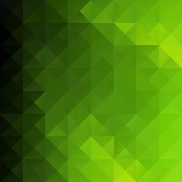 Green Grid Mosaic Background, Creative Design Template — 스톡 벡터