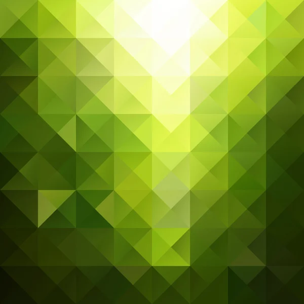 Green Grid Mosaic Background, Creative Design Templates — Stock Vector