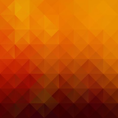 Turuncu Izgara Mozaik Arkaplan, Yaratıcı Tasarım Şablonları