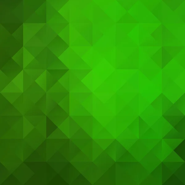 Green Grid Mosaic Background, Creative Design Template — 스톡 벡터