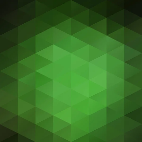 Green Grid Mosaic Background, Creative Design Templates — Stock Vector