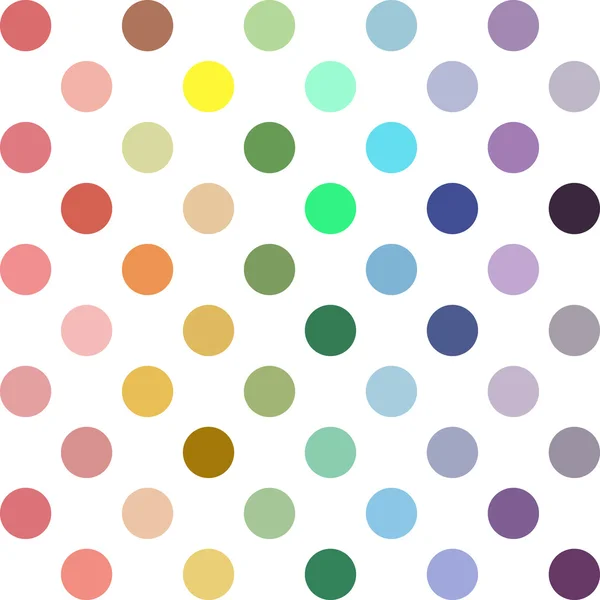 Kleurrijke Polka Dots achtergrond, creatief ontwerpsjablonen — Stockvector