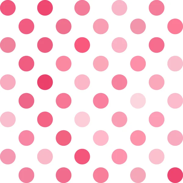 Roze Polka Dots achtergrond, creatief ontwerpsjablonen — Stockvector
