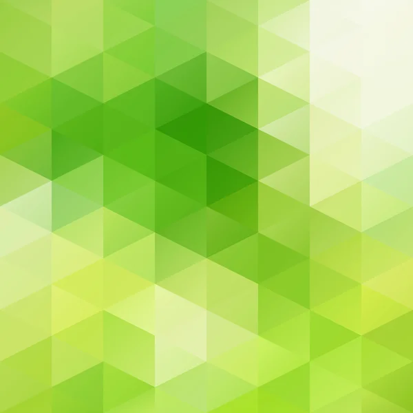 Grüner Grid-Mosaik-Hintergrund, kreative Design-Vorlagen — Stockvektor