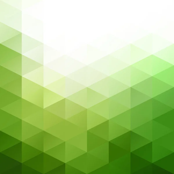 Green Grid Mosaic Background, Creative Design Templates — Stock Vector