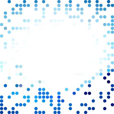 Mavi rastgele noktalar arka plan, yaratıcı tasarım şablonları