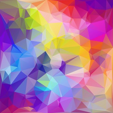 Renkli poligonal mozaik arka plan yaratıcı tasarım şablonları