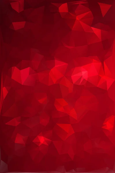 Fond de mosaïque polygonale rouge, Modèles de conception créative — Image vectorielle