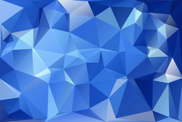 Sfondo mosaico poligonale blu, modelli di design creativo — Vettoriale Stock