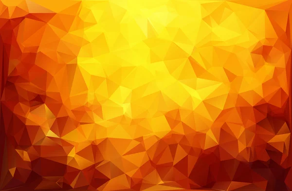 Fondo de mosaico poligonal naranja, plantillas de diseño creativo — Vector de stock