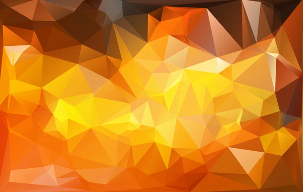 Fondo de mosaico poligonal naranja, plantillas de diseño creativo — Vector de stock