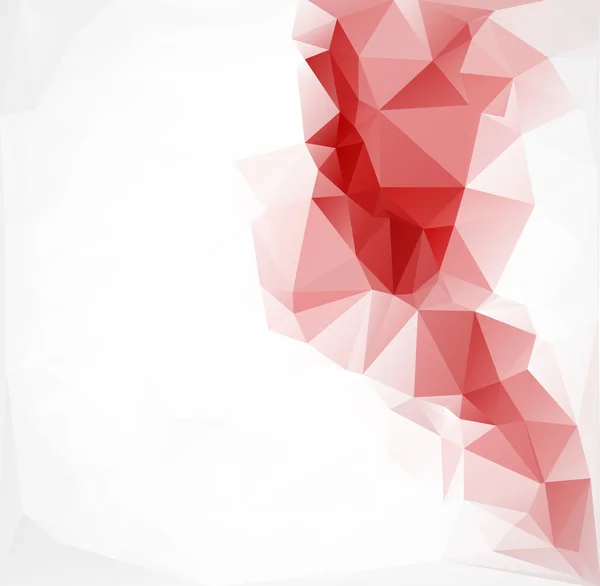 Červené polygonální mozaiky pozadí, Creative Design šablony — Stockový vektor