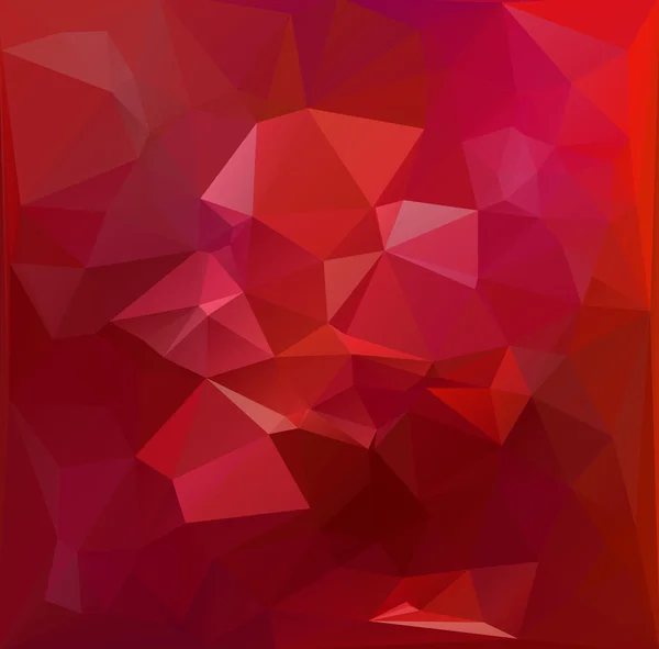 Red Polygonal Mosaic Background, Creative Design Templates — Stock Vector