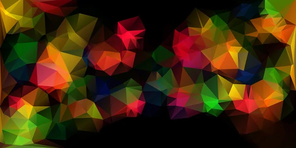 Coloré fond de mosaïque polygonale, Modèles de conception créative — Image vectorielle