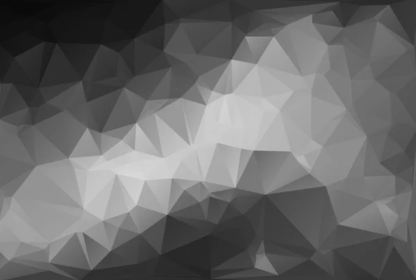 Fondo de mosaico poligonal gris, plantillas de diseño creativo — Vector de stock