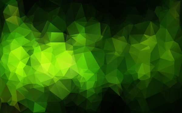 Зеленый многоугольный фон мозаики, шаблоны креативного дизайна — стоковый вектор