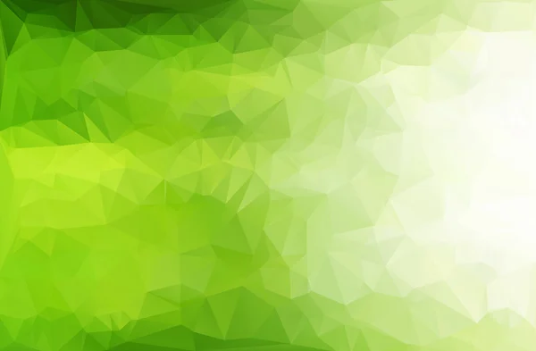 Fondo de mosaico poligonal verde, plantillas de diseño creativo — Vector de stock