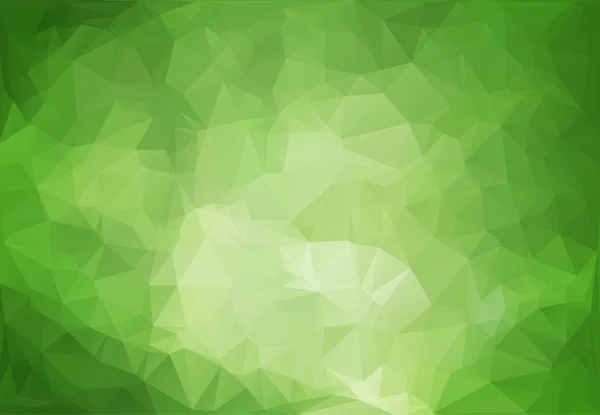 Зелений багатокутний мозаїчний фон, шаблони креативного дизайну — стоковий вектор