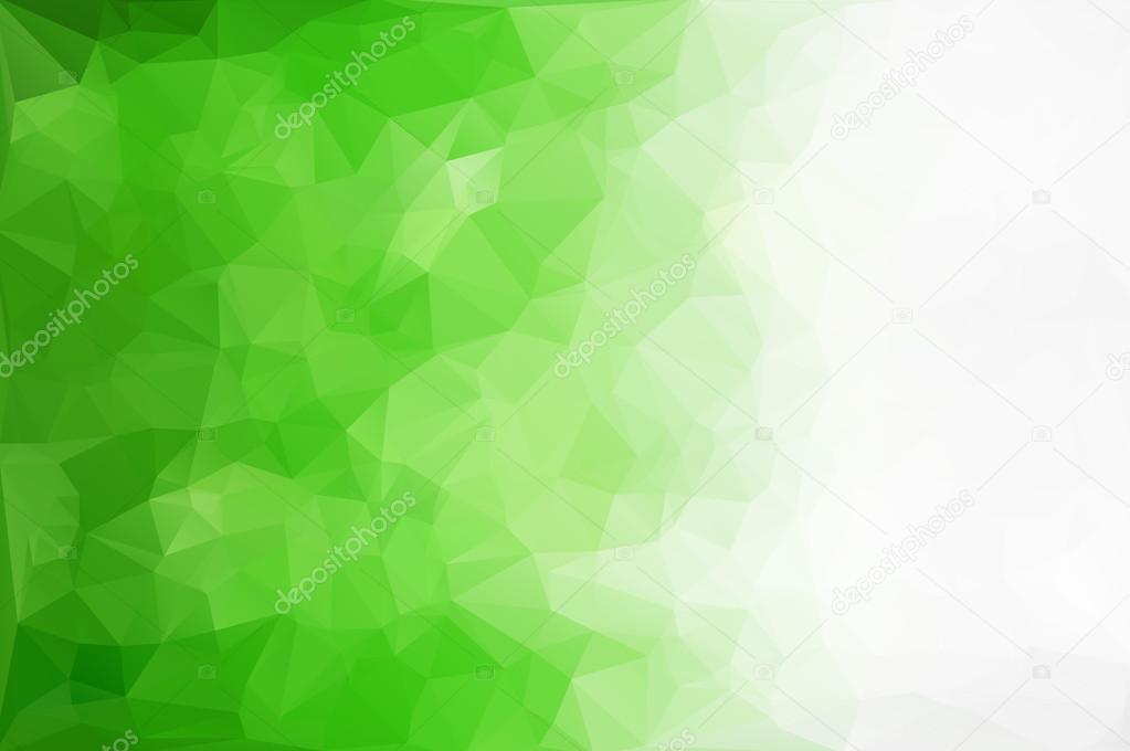 Green Polygonal Mosaic Background, Creative Design Templates