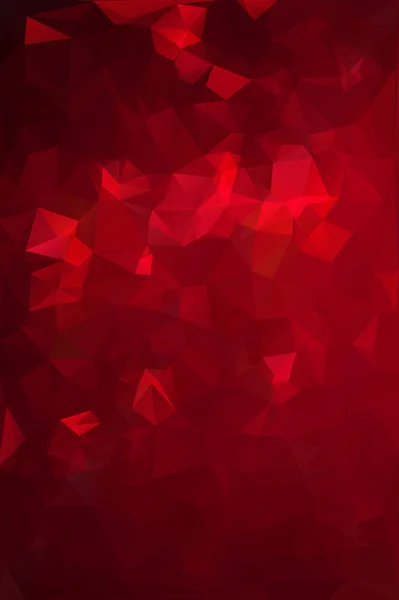 Fondo de mosaico poligonal rojo, plantillas de diseño creativo — Vector de stock