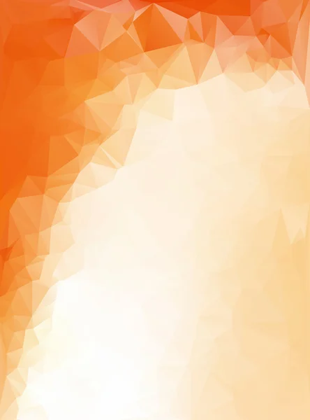 Fondo de mosaico poligonal naranja, plantillas de diseño creativo — Vector de stock