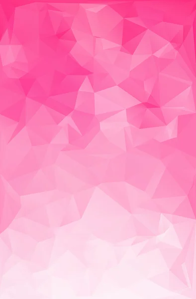 Pinker polygonaler Mosaik-Hintergrund, kreative Design-Vorlagen — Stockvektor