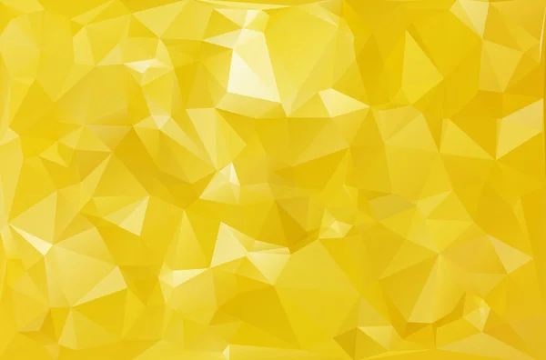 Fondo de mosaico poligonal amarillo, plantillas de diseño creativo — Archivo Imágenes Vectoriales