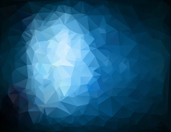 Blue Polygonal Mosaic Background, Creative Design Templates — Stock Vector