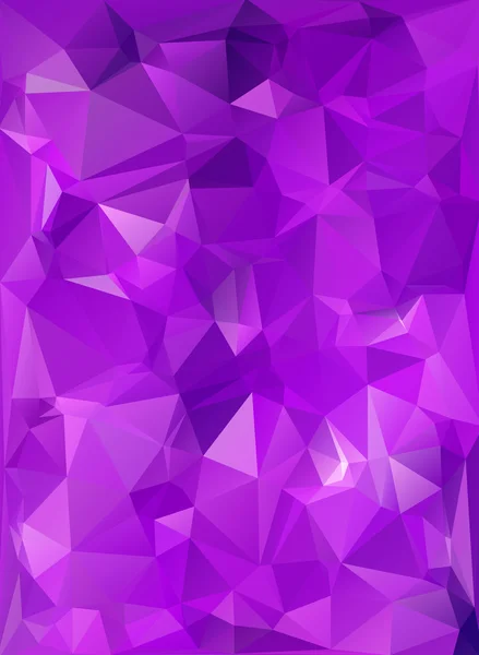 Fundo do mosaico poligonal roxo, modelos de design criativo — Vetor de Stock