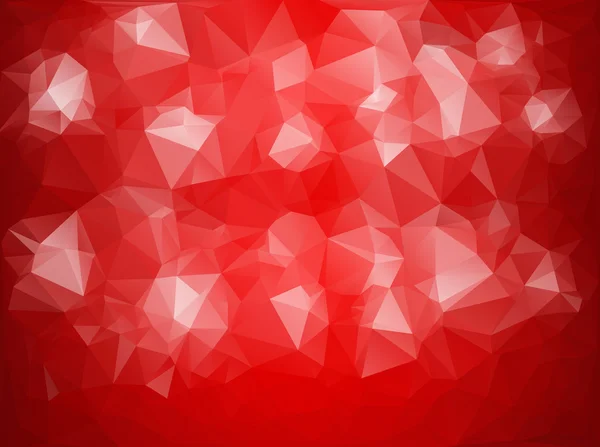 Rode polygonale Mozaïek achtergrond, Creatief Ontwerp Templates — Stockvector