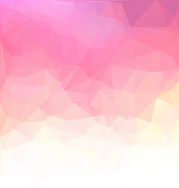 Pinker polygonaler Mosaik-Hintergrund, kreative Design-Vorlagen — Stockvektor