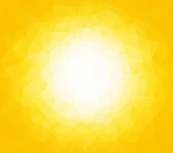 Fondo de mosaico poligonal amarillo, plantillas de diseño creativo — Vector de stock