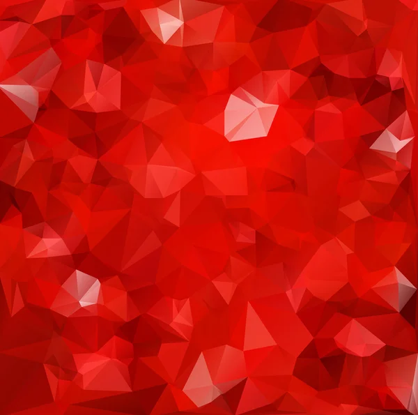 Roter polygonaler Mosaik-Hintergrund, kreative Design-Vorlagen — Stockvektor