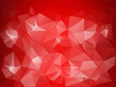 Kırmızı Çokgen Mozaik Arkaplan, Yaratıcı Tasarım Şablonları